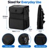 Collapsible Car Trash Can with Lid, Leak-Resistant Oxford Cloth Garbage