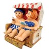 Dio Beach Chair Couple Figurine Made of Polyresin Decorative Figurine