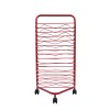 Unbranded Red 16-Shelf Art Drying Rack for Artist Panels, Painting