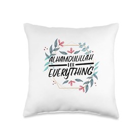 Alhamdulillah for Everything Mosque Islam Throw Pillow