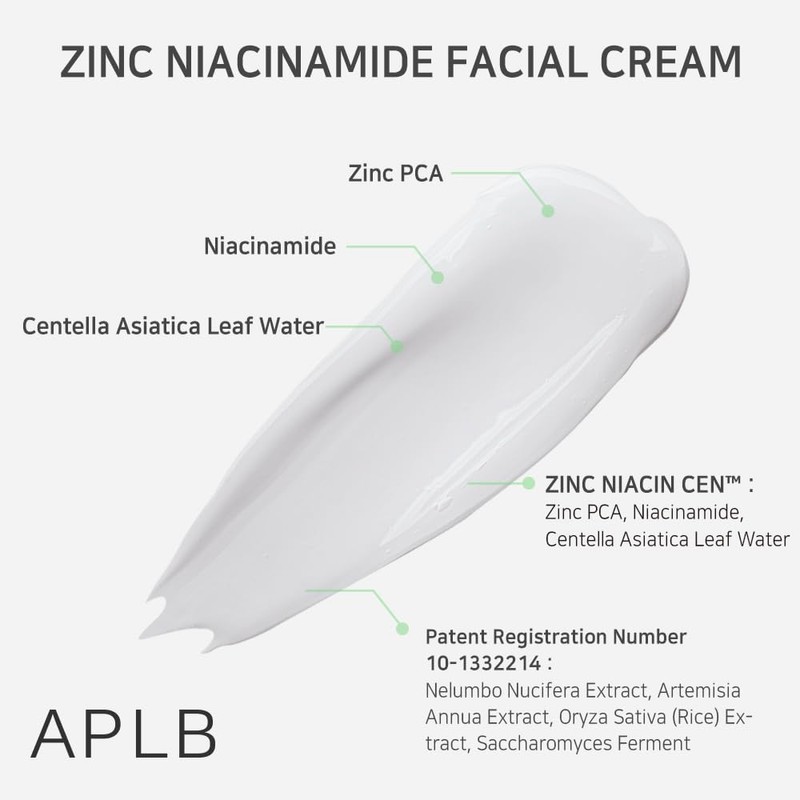 APLB - Crema Facial ZINC NIACINAMIDE FACIAL CREAM