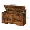 HOOBRO Storage Bench, 39.4” Retro Wooden Storage Chest with U-Shaped