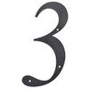 Hillman 847377 Black House Number 3, 6-Inch Nail Plastic