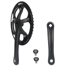 MEGHNA 38/46/48 x 170 mm Crankset Bicycle Crankset Aluminium Crankset for MTB/City Bike/City Bike/Women's Bicycle (46T)