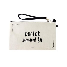 Gifts or Presents for Doctors, Doctor Survival Kit, Novelty Bag for Cosmetic Makup Bags, Pencil Case, Travel Organiser Zipper Pouch - cb1836