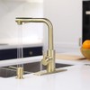FORIOUS Gold Kitchen Faucets with Pull Down Sprayer, Single Handle