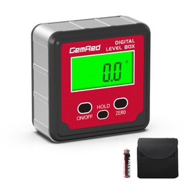 GemRed Digital Protractor with Magnetic Base LCD Digital Spirit Level