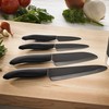 Kyocera Advanced Ceramic Revolution Series 6-inch, Chef's Santoku Knife, Black