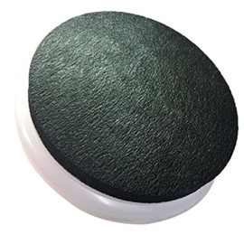 White Padded Bucket Lid White Frame/Black Pad by Bucket Lidz 1 Inch Pad