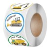 Construction Vehicle Reward Stickers, Trucks Excavators Tractors Sticker Label, for