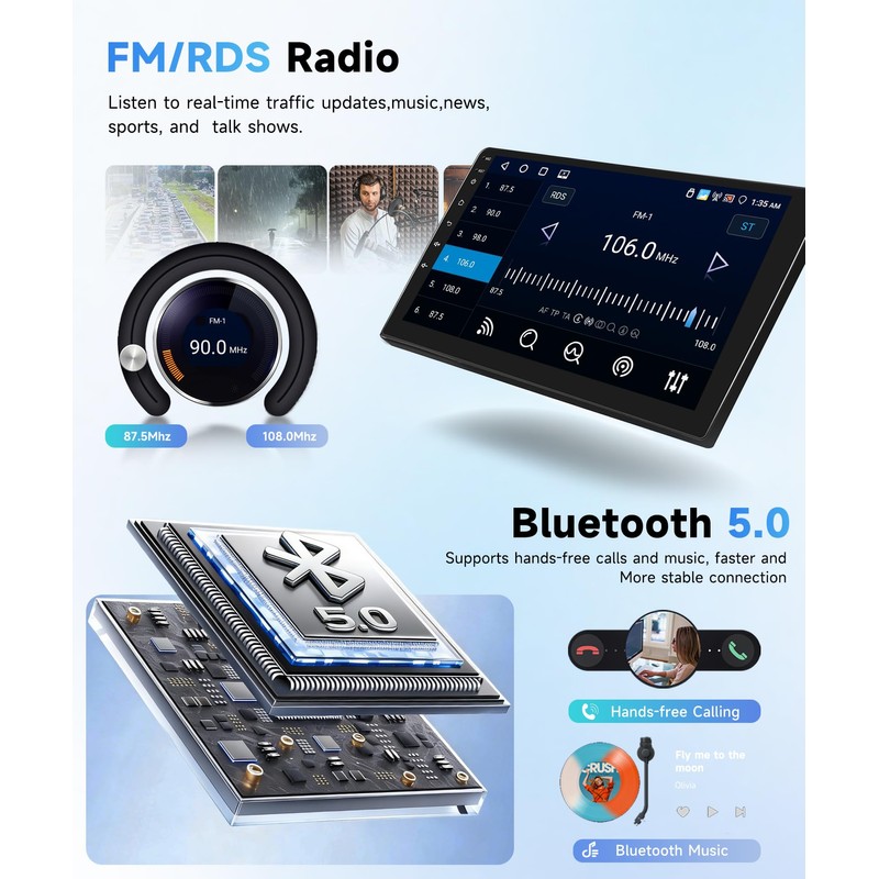 MAHVEC Android 15 Car Radio Stereo for Honda Civic 2006-2011