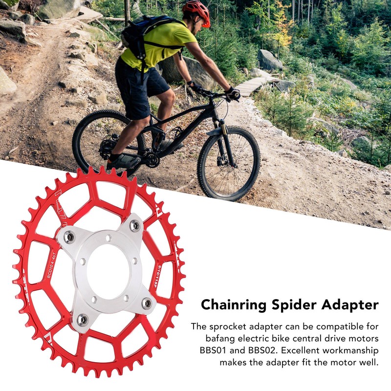 Motor Bike Gear Adapter High Hardness Accurate 46T 104BCD Sprocket