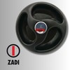 Zadi Tip Pipe Connection A Three Spokes, black