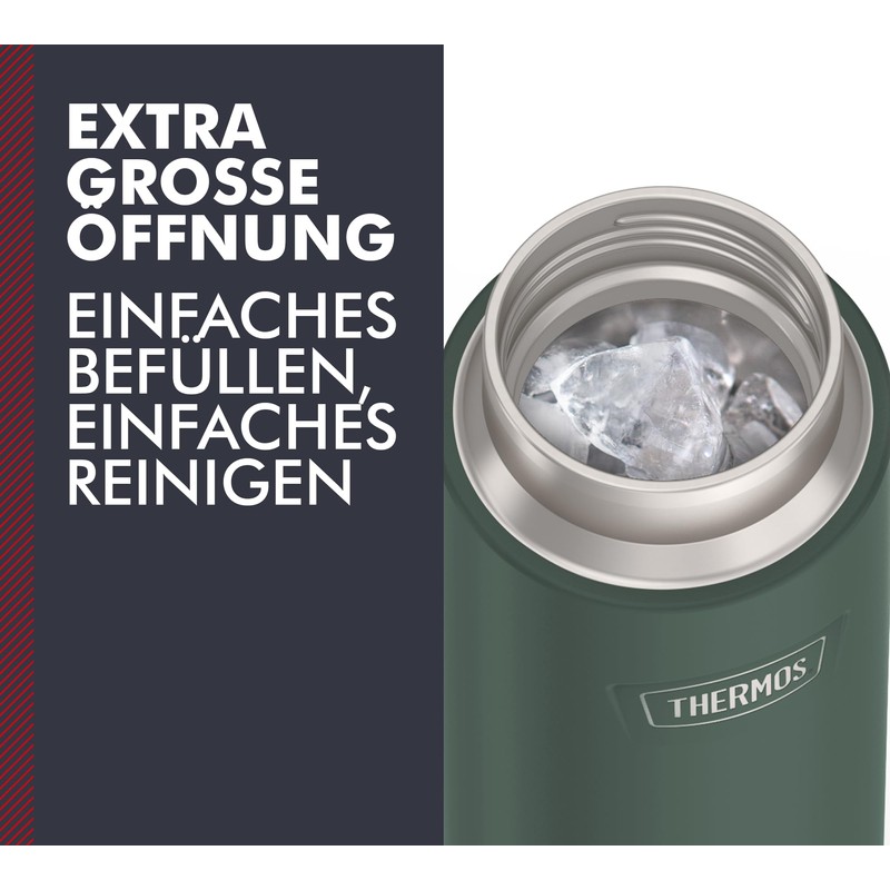 THERMOS Icon Beverage Bottle 0.71 L, Green/Forest Matt, Thermos Flask,