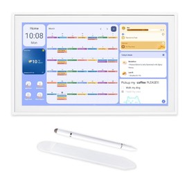 Stylus Pen for Skylight Calendar 15 Inch - 3-in-1 Tri-Tip - Magnetic Case - Accessories for Skylight Calendar - Precision Touch & Writing (White)