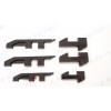 GMC 4PCS Gloss Black Door Rear AT4 Canyon OVERLAY Emblems