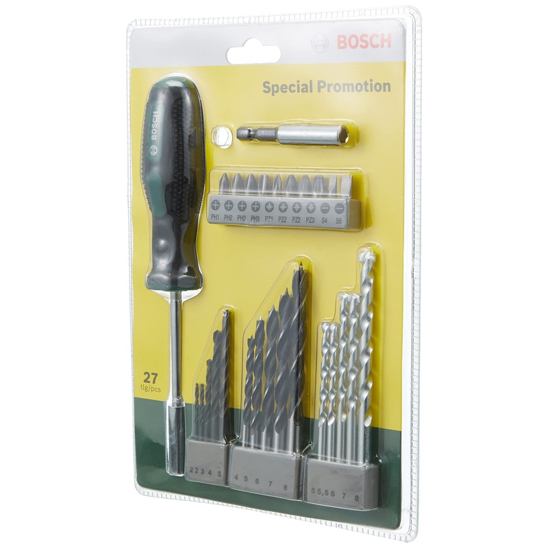 Bosch Promotion 2607017201 Drill Bit Set with Screwdriver