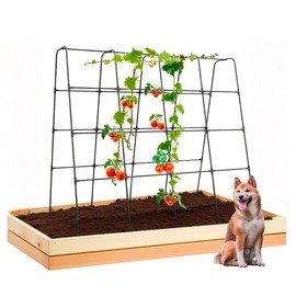 Cucumber Trellis for Climbing Plants Outdoor Tomato Cages Raised Garden Bed Garden Trellis Plant Support Tomato Trellis Supplies Zucchini Vegetables Fruit