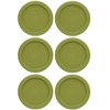 Pyrex 7202-PC 1-Cup Olive Green Food Storage Replacement Lid (6-Pack)