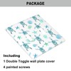 Pznen Turtle Double Toggle Light Switch Cover Sea Turtle Beach