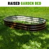 SnugNiture 2 Pcs 6x3x1ft Raised Garden Bed Kit, Outdoor Oval