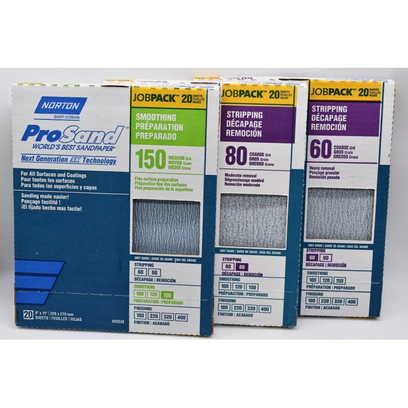 Norton 40 Pack Norton ProSand 9" x 11" Sanding Sheets