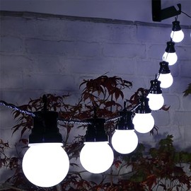 NOMA 20 Traditional Festoon Christmas Lights with Black Cable, 16.4 m