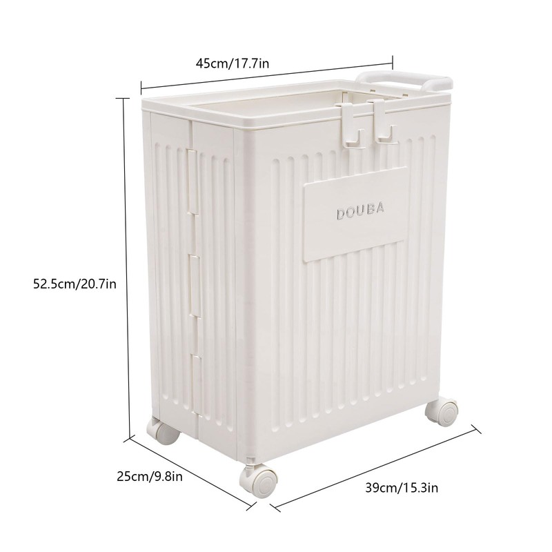 ACNAO Storage Box with Universal Wheels, Collapsible Removable Storage Organizer