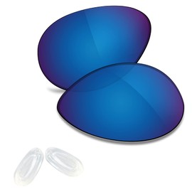 TRUSHELL Polarized Replacement Lenses | Nose Pad for Oakley Elmont M Sunglass Navy Blue - Polarized