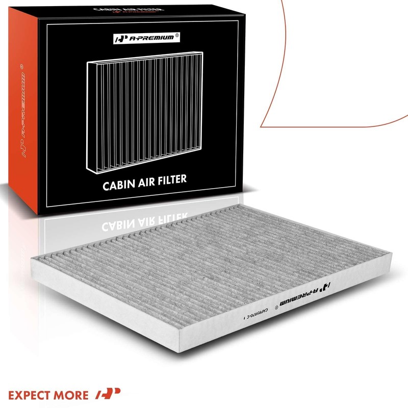 A-Premium - Filtro de aire de cabina de 2 piezas