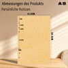 YFLeomry A5 Paper Kraft Paper 80 Sheets Ring Binder A5