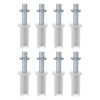 M METERXITY 8-Pack Folding Door Hardware, Folding Door Top Pivot