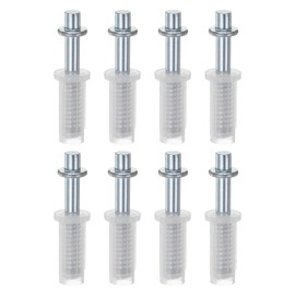 M METERXITY 8-Pack Folding Door Hardware, Folding Door Top Pivot Repair Kit Closet Hardware Replacement Parts for Sliding Wardrobe