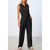MEROKEETY Women's Summer Jumpsuits Dressy Casual One Piece Outfits Sleeveless