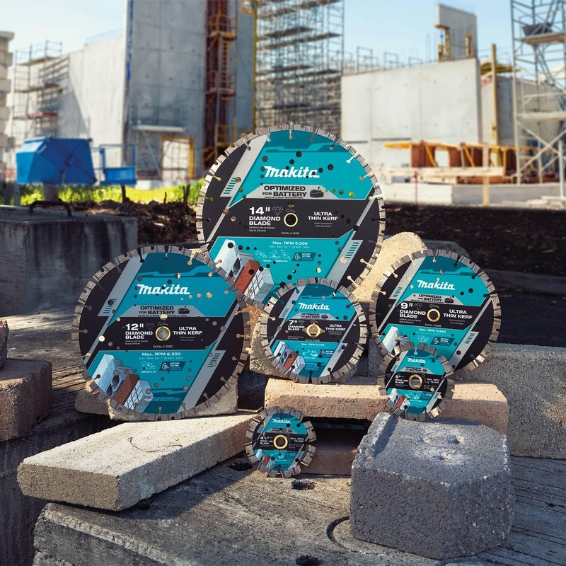 Makita E-23298 9" Thin Kerf Diamond Blade, Segmented, General Purpose