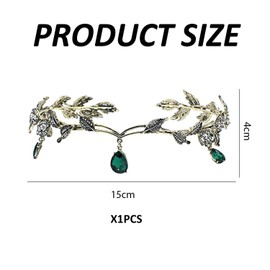 1 Piece Vintage Wedding Crown Tiara Headpiece For Women Crown Tiara With Rhinestones Bridal Rhinestone Hair Accessories Beautiful Fashion Girls Head Crown Hair Accessories, Alloy, No