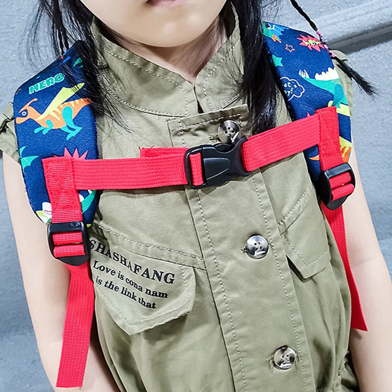 Children Cartoon Dinosaur Pattern Backpack Kid Cute Travel Portable Schoolbag