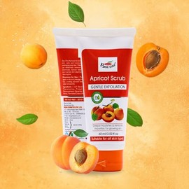 BEE ONE Exfoliante de albaricoque para limpieza profunda del rostro - 2,02 fl oz/60 ml (paquete de 4) Exfoliantes faciales naturales, iluminadores y nutritivos - Limpiadores de puntos negros y suav