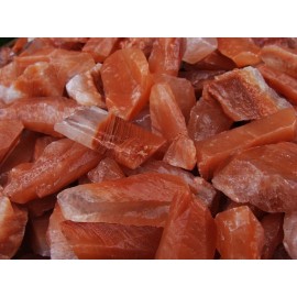 2000 Carat Lots of Unsearched Natural Red Calcite Rough + FREE faceted gemstone