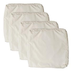 youngseahome Patio Seat Cushion Covers,Washable Slip Covers Replacement,Waterproof Outdoor Furniture Chair Cushion Pillow Seat Cover for Couch,Garden,Sofa,Khaki,24"×22"×4"(4 Covers Only)