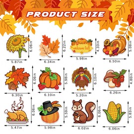 Hying 24PCS Fall Thanksgiving Hanging Swirl Decoration for Party Supplies, Cardstock Pumpkin Fall Harvest Ceiling Hanging Swirl Decoration for Thanksgiving Birthday Office Home Hanging Decor Ornaments