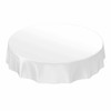 Anro Oilcloth, Table Cloth, Sold By The Metre, White Smooth