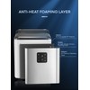 Countertop Ice Maker Machine 𝑺𝒕𝒂𝒊𝒏𝒍𝒆𝒔𝒔 𝑺𝒕𝒆𝒆𝒍, 9 Bullet Ice in