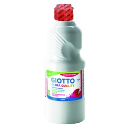 Fila Box School Tempera Giotto 500 ml. List for Your uso. lavable. without gluten. White.