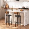 HOOBRO Bar Stools, Set of 2 Bar Stools with PU