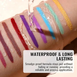 Oulac Teal Eyeliner Pencil, Waterproof Retractable Eye Liner Pen, Long Lasting Smudge Resistant, Vegan & Cruelty-Free, 17 Lagoon
