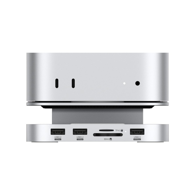 Qwiizlab Aluminum Stand Hub with SSD Enclosure, Docking Station for