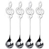 Coffee Spoons, nuoshen 4 Pcs Stainless Steel Coffee Teaspoon Musical