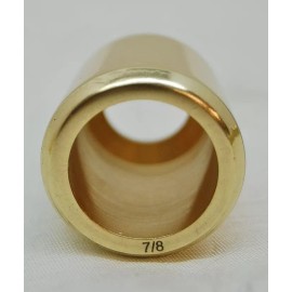 POLISHED BRASS 7/8" SMOOTH CANDLE FOLLOWER / CANDLE BURNERS - TOPPERS CANDELABRA