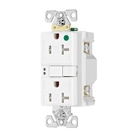 Cooper Wiring Device TRSGFH20W GFCI TR HG Self Test Duplex 20A 125V WH